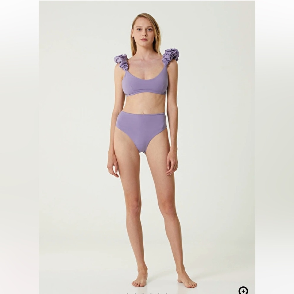 NWT Maygel Coronel Light Purple Two Piece Swimsuit Set, OS One Size